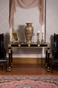 Black & Gold Console Table