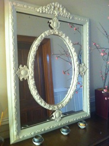 Rococo White Mirror