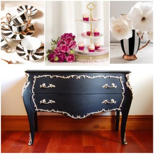 HighTea Black Commode